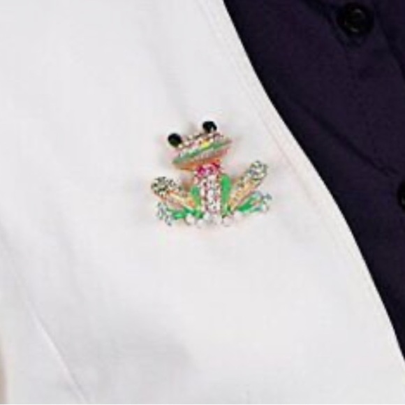Frog Brooch Pins for Women Men, Enamel Rhinestone Colorful - Picture 2 of 8